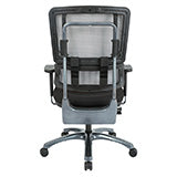 Vertical Grey Mesh Back Chair with Titanium Base